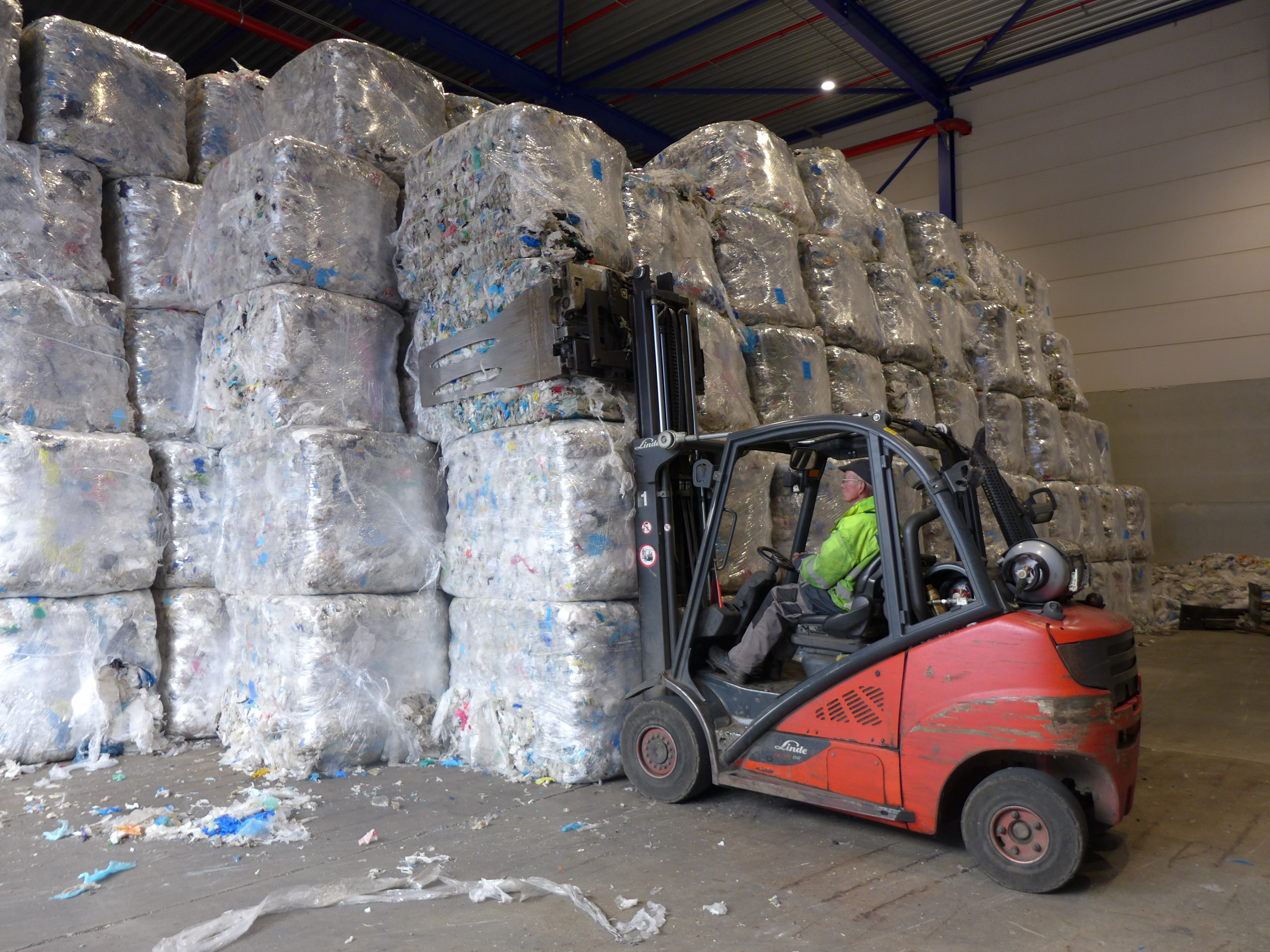 Linde heftrucks in de plastic recycling industrie 