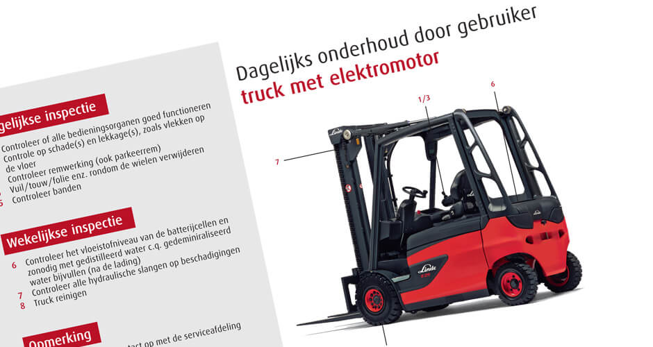 Checklist dagelijkse controle heftruck