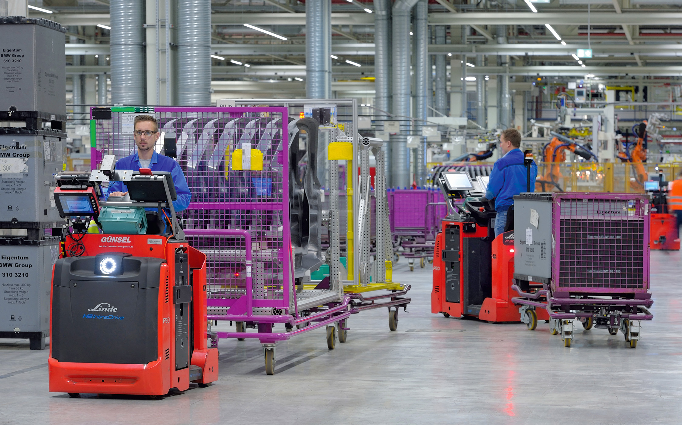 Linde trucks op waterstof in BMW fabriek