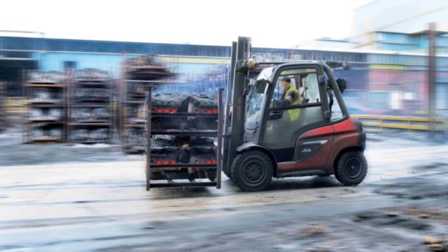 Linde H35 in recycle omgeving