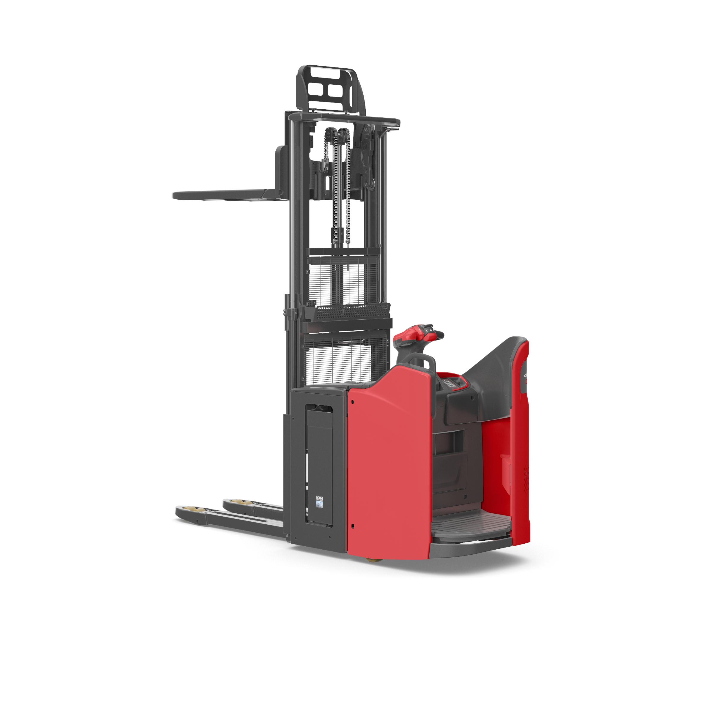 Linde D12 HP SP dubbelen stapelaar met vorken hoog
