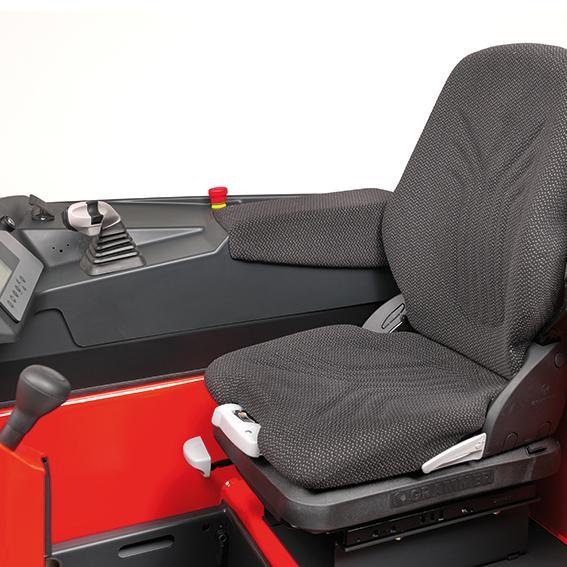 Detailbeeld bestuurdersstoel Linde T33R