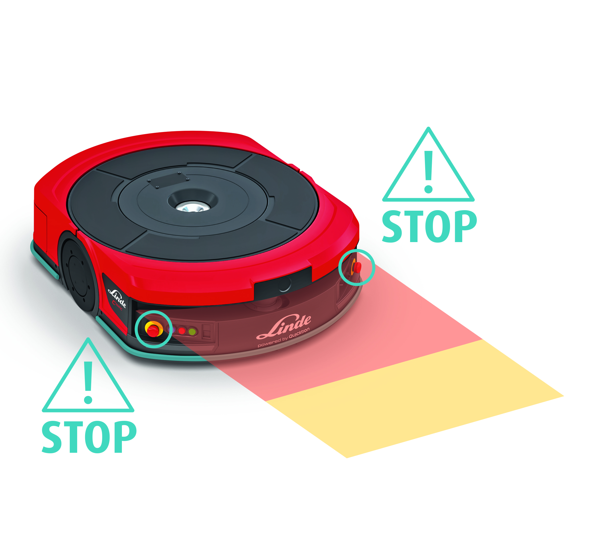 Linde C-Matic safety stop