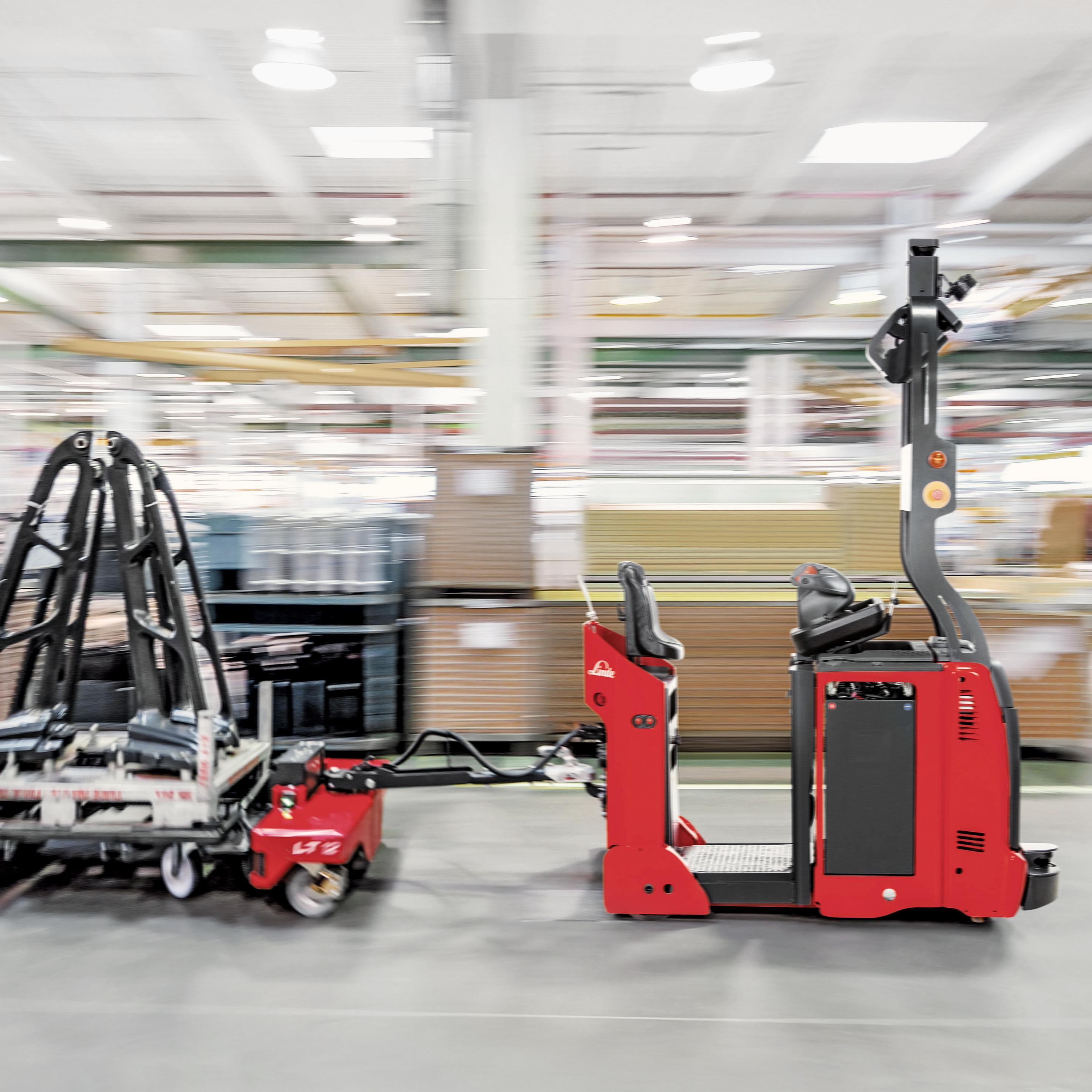 Linde L-Matic met aanhanger