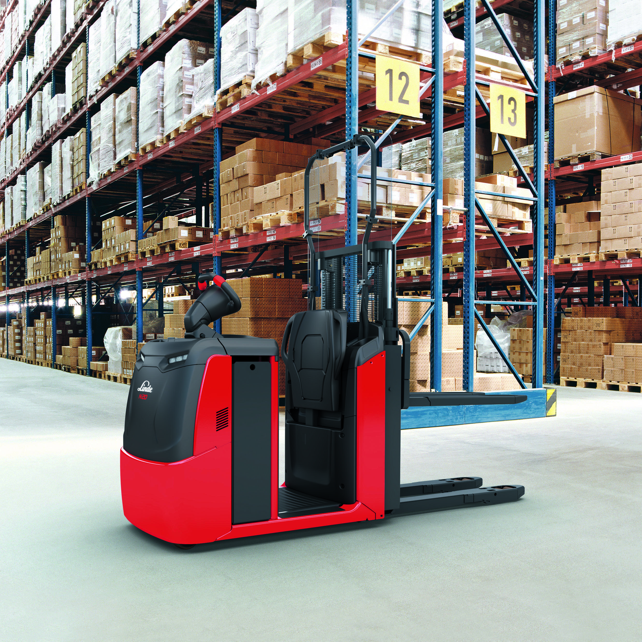 Linde N20 C D orderverzameltruck in warehouse