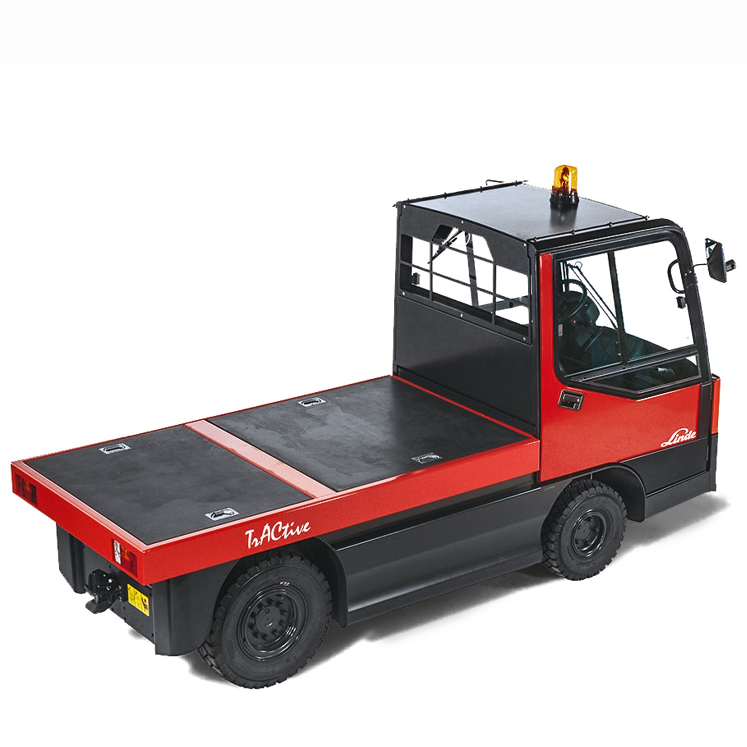 Linde W20 platformwagen schuin van bovenaf van achteren