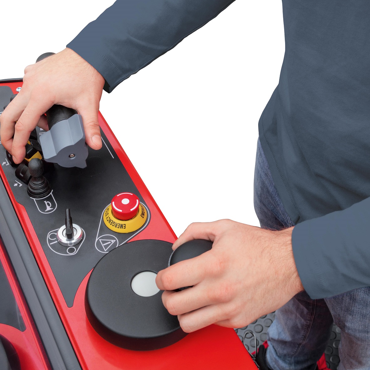 Linde elektrische heftruck E10 detail
