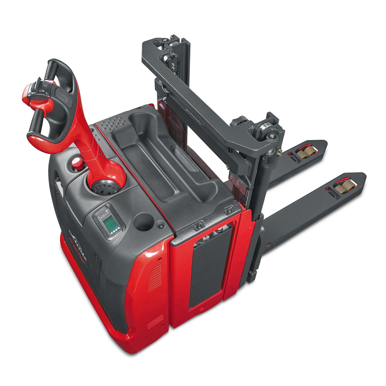 Linde stapelaar D12 D14 HP bovenaanzicht