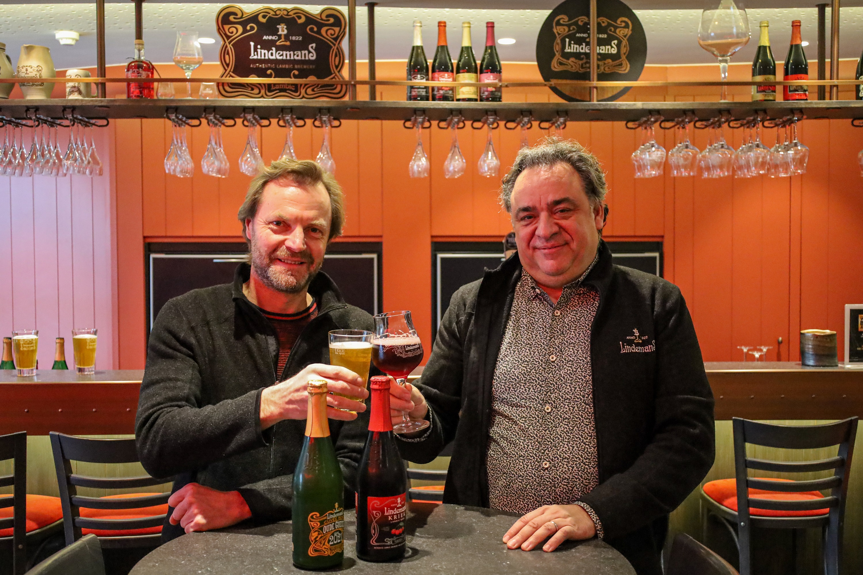 Dirk en Geert Lindemans van Brouwerij Lindemans