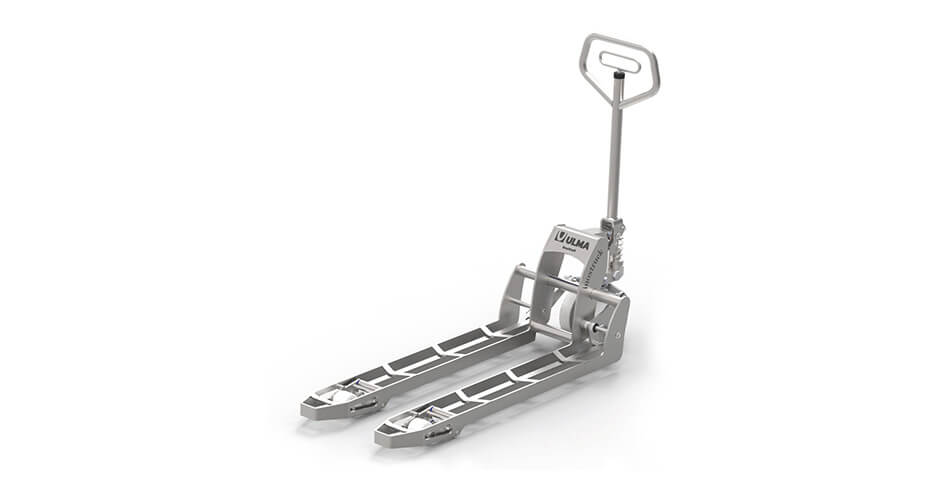 ULMA inox handpallettruck achteraanzicht