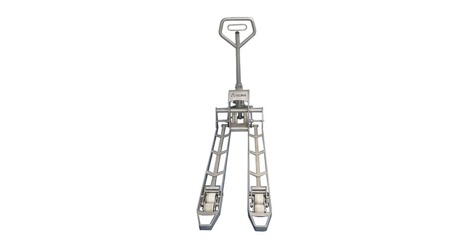 ULMA Inox handpallettruck eenvoudig schoon te maken door open structuur