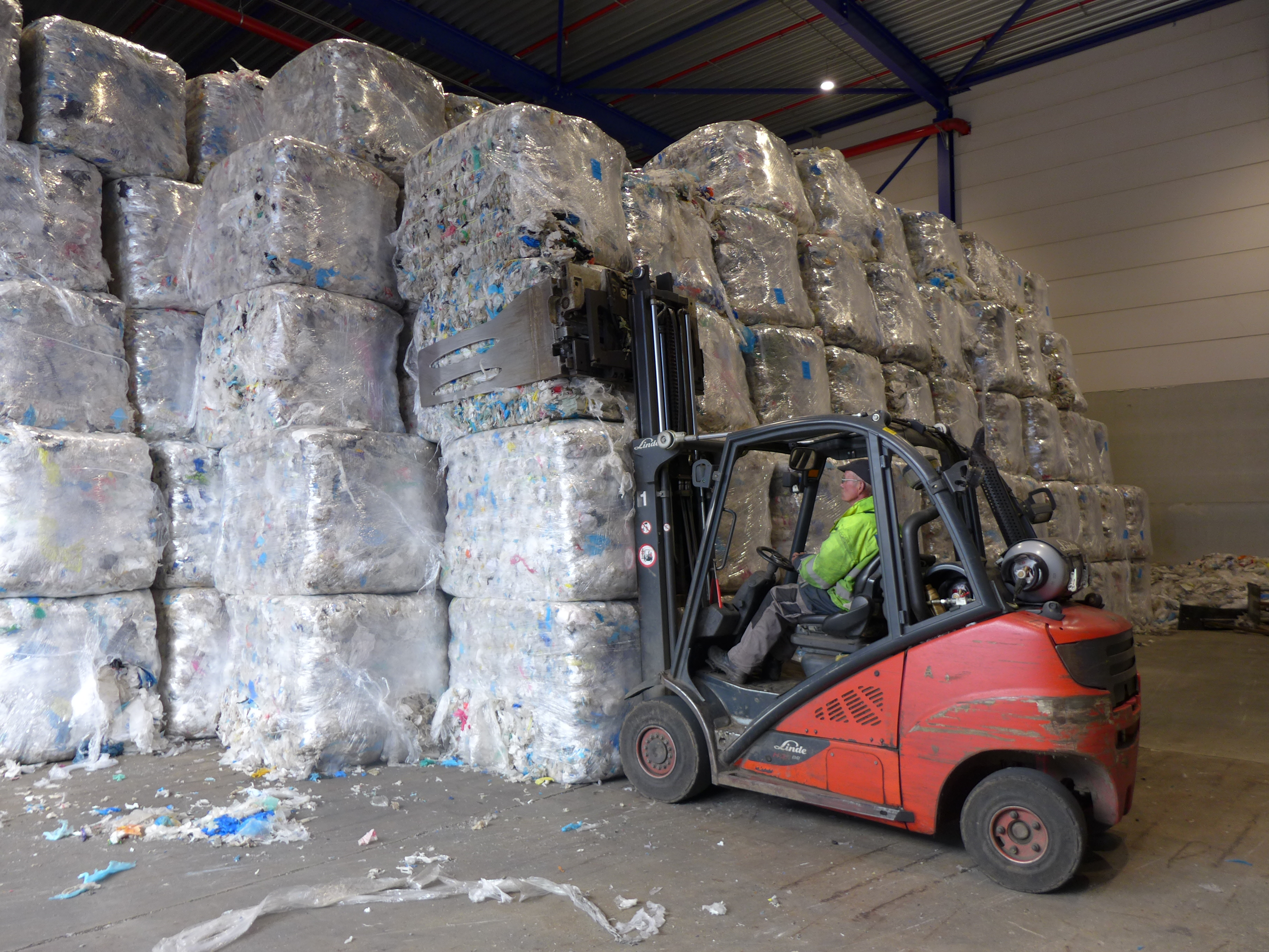 Linde LPG heftruck papier recycling 