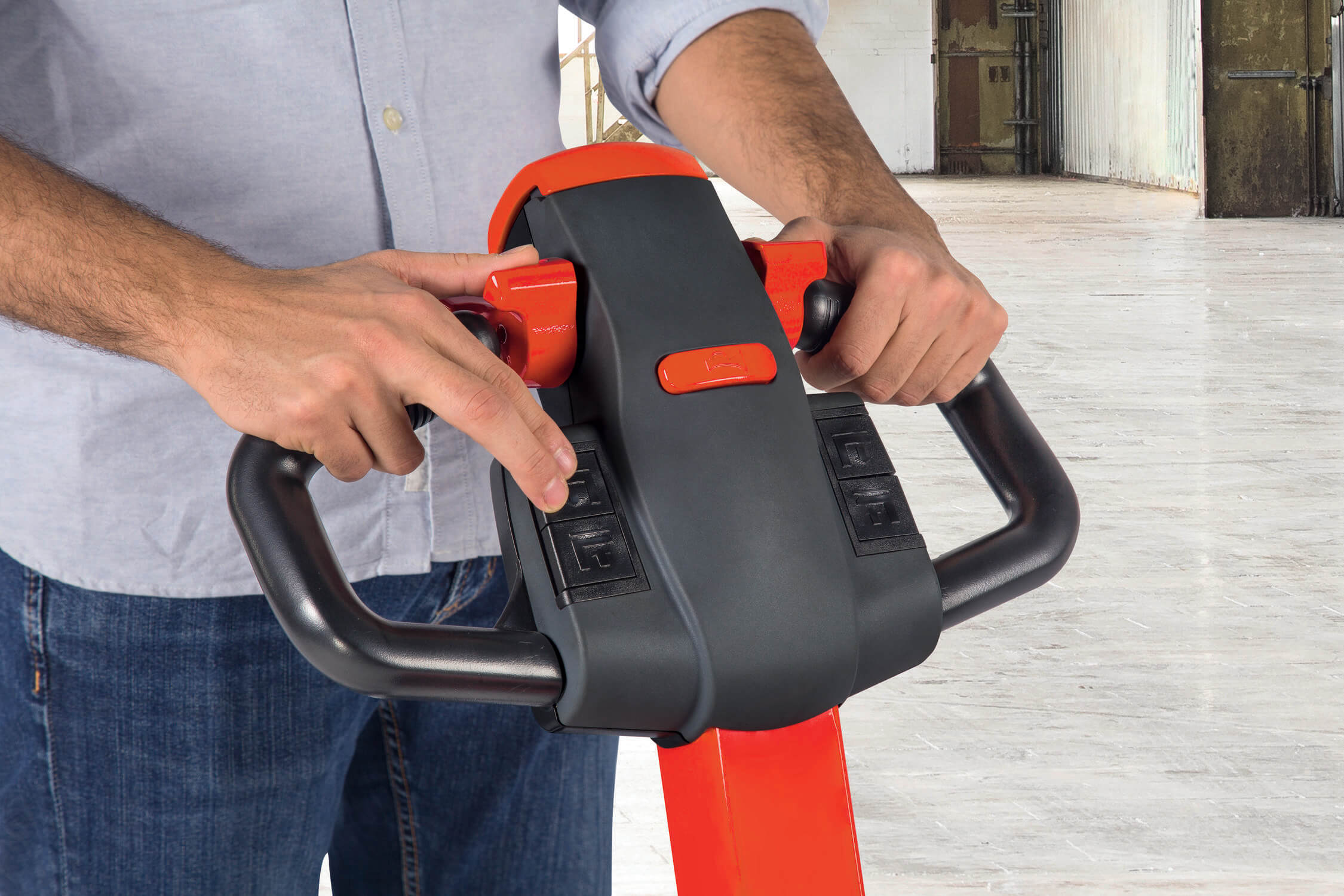 Linde stapelaar ML10 MM10 bediening dissel