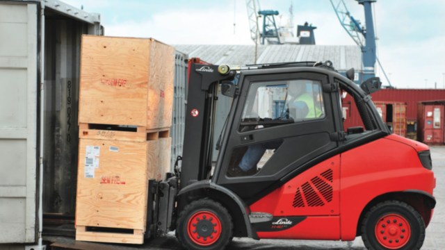Linde verbrandingstruck containerversie