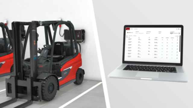 Connect charger op elektrische Linde X30